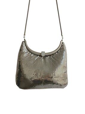 Vintage Goldco Hong Kong Silver Mesh Evening Bag Chain Strap Cocktail Purse